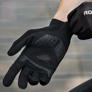 Rockbros cycling gloves spring/summer/autumn, full, size: XXL - black