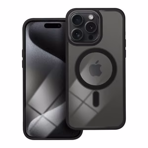Case for iPhone 15 PRO MAX Color Edge Mag Cover compatible with MagSafe black