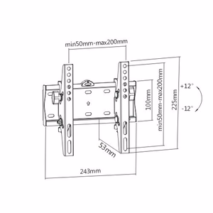 Gembird WM-42T-02 TV mount/stand 106.7 cm (42") melns