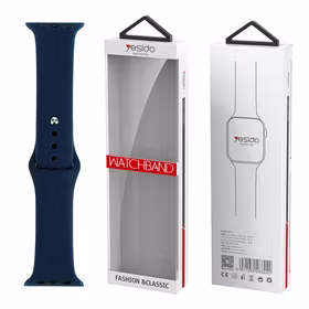 YESIDO WB44 SILIKONA SIKSNIŅA FOR iWATCH L 38/40/41 (97+132) #47 DEEP zils