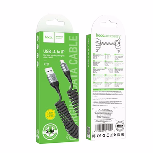 Cable USB C to Lightning Hoco PD 27W 1,5 m X121 black