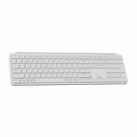 Ultra Slim Keychron B6 Pro 2.4G bezvadu tastatūra (balta) [B6P-K8]