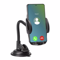 SBS TE0UCH20W viedtālruņa turētājs 6.8" uz stikla - melns