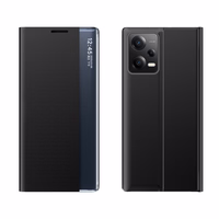 New Sleep viedtālruņa apvalks Xiaomi Redmi Note 12 5G / Poco X5 5G ar statīvu melna