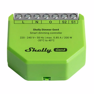 Shelly Dimmer Gen4 Zigbee/Matter viedais gaismas regulators