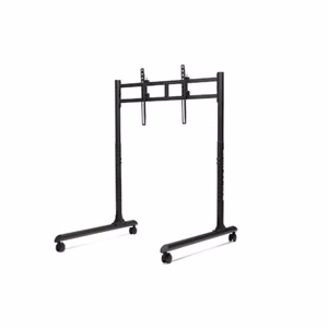 Next Level Racing Grīdas statīvs Apaļa caurule Brīvi stāvošs viena monitora statīvs Līdz 65 " Augstuma regulēšana, sagāze Maksimālais svars (ietilpība) 50 kg Melns