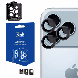 3mk Lens Protection Pro aizsargstikls kamerai Apple iPhone 17 Pro /17 Pro Max - Melns