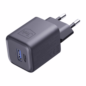 3mk Hyper Charger PD 33W GaN QC4+ PPS AFC FCP SCP 1A1C sienas lādētājs - melns