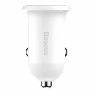 Автомобильное зарядное устройство Baseus "Grain Pro" белое (2xUSB / 4.8A)