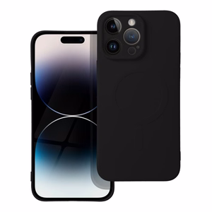 Чехол для iPhone 14 Pro Max силиконовый Mag Cover совместимый с MagSafe чёрный