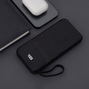 Maxlife power bank with built-in cables MXPB-06 PD QC 22,5W 10000 mAh black