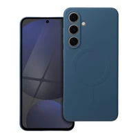 SILIKONA MAGNĒTISKAIS APVALKS saderīgs ar MagSafe priekš SAMSUNG S24 FE zils