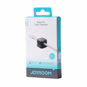 Joyroom JR-ZS368 magnētiskais kabeļu turētājs - melns (3 gab.)