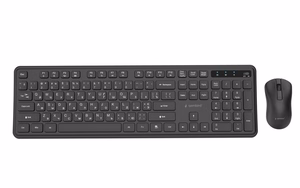 GEMBIRD KBS-WPS-01-CYRL bezvadu tastatura un pele, kirilica, melna