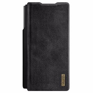 Nillkin Qin Pro viedtālruņa apvalks priekš Samsung Galaxy Z Fold 7 ar S Pen Space - melns