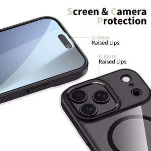 Tech-Protect MagMat MagSafe Чехол для iPhone 17 Pro - прозрачный чёрный