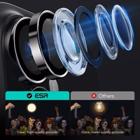 ESR Armorite rūdītais stikls iPhone 16 / 16 Plus kamerai - melns