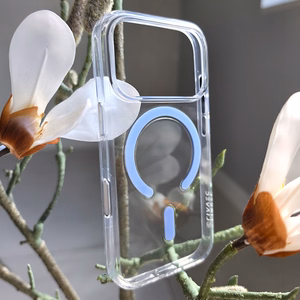 Liavec Pure maciņš Iphone 17 Pro Max/18 Pro Max, gaiši zils (kameras vadības poga)