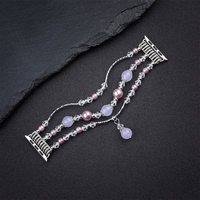 Apple Watch siksna 38/40/41 dizains 4 sudraba-violeta