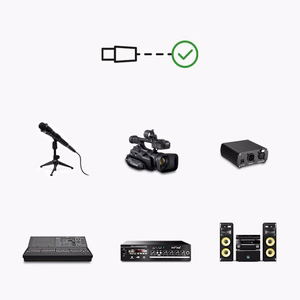 Ugreen AV130 66717 audio XLR (sieviešu) - XLR (vīriešu) kabelis mikrofonam / pastiprinātājam 2m - melns