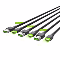 zaļš Cell KABGCSET03 USB cable 2 m USB A USB C melns