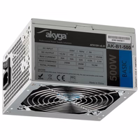 Akyga AK-B1-500 power supply unit 500 W 20+4 pin ATX ATX pelēks