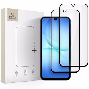 Tech-Protect Glass Fit+ 2 gabalu rūdītais stikls Samsung Galaxy A16 4G / 5G / A26 5G / A17 4G / 5G - melns