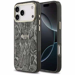 Guess Python Pattern MagSafe Case for iPhone 17 Pro Max - Black