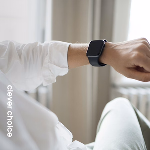 Crong Liquid siksniņa Apple Watch 44 / 45 / 46 / 49 mm, tumši zila