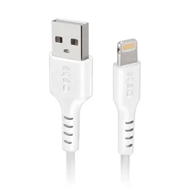 SBS TECABLEUSBIP589W USB-A - Lightning kabelis - balts