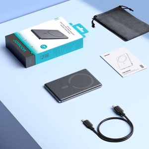 Portatīvais lādētājs Joyroom JR-PBM08 pelēks 5000mAh (bezvadu uzlāde 15W / PD 20W)