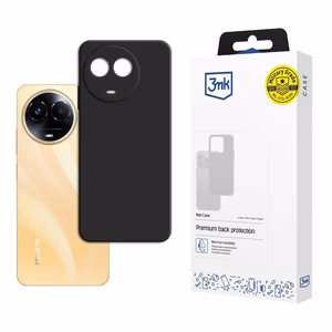 3mk matēts apvalks viedtālrunim Realme 11 5G - melns