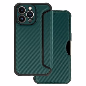 Чехол-книжка Razor Carbon для Iphone 13 Pro тёмно-зелёный
