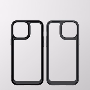 Outer Space viedtālruņa apvalks iPhone 12 Pro Max cietais vāks ar gēla rāmi zila