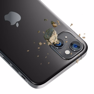 Kameras stikls iPhone 14 9H 3mk lēcas aizsardzībai Pro sērijas lēca - pelēks