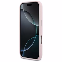 Karl Lagerfeld Karl Head Logo MagSafe futrālis iPhone 17 Pro - Rozā krāsā