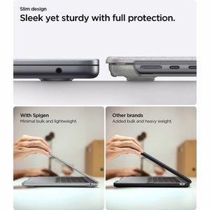 Spigen Urban Fit aizsargapvalks MacBook Air 13" 2023 / 2024 / 2025 / 2026 – pelēks