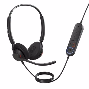 Jabra Engage 40 – vadu USB-A stereo austiņas ar vadības pulti uz kabeļa, sertificētas Microsoft Teams