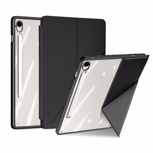 Dux Ducis Magi planšetdatora vāciņš ar stylusu turētāju Samsung Galaxy Tab S10 FE/S9/S9 FE - melns