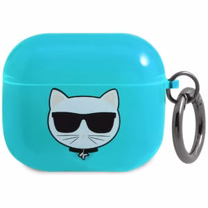Karl Lagerfeld Choupette AirPods apvalks 3 - zils