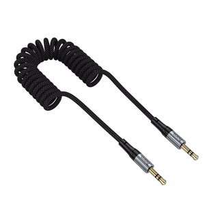 Kabelis AUX Jack 3,5 mm uz Jack 3,5 mm Hoco 1,5 m UPA33 melns