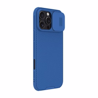 Nillkin CamShield Pro iPhone 16 Pro Max viedtālruņa apvalks (zils)