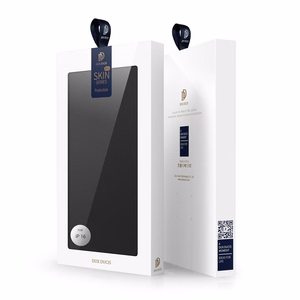 Dux Ducis Skin Pro viedtālruņa apvalks iPhone 16 Plus ar atveramu vāciņu un karšu nodalījumu - melns