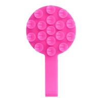 Silikona piesūcošs telefona turētājs magnētisks ar gredzenu MSH9 rozā