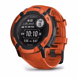 Garmin Instinct 2X Solar 2,79 cm (1,1") MIP, 50 mm, digitāls 176 × 176 pikseļu skārienekrāns, sarkans, GPS (satelīts)
