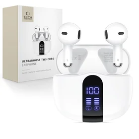 Tech-Protect UltraBoost TWS Core G2 austiņas - baltas