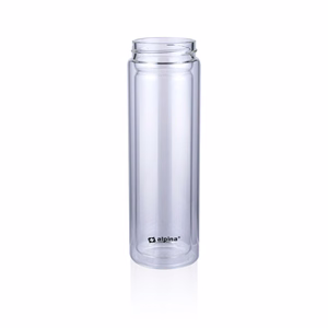 Alpina dubultsienu stikla termopudele, 450 ml