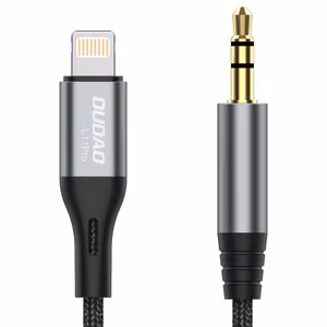 Dudao audio kabelis Lightning - mini jack 3.5mm 1m pelēks (L11PRO)