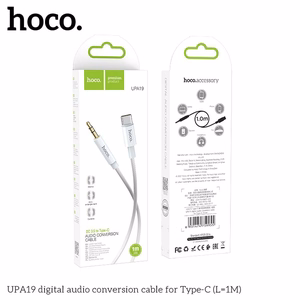 Audio adapter Hoco (UPA19) from USB-C to 3,5mm 1m silver