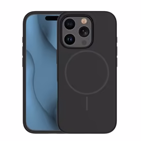 Silikona Thin Mag maciņš for iPhone 16 Pro 6,3" melns